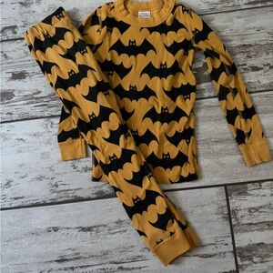 Hanna Andersson Long John Bat Pajama Set sz 110 cm /Size 5